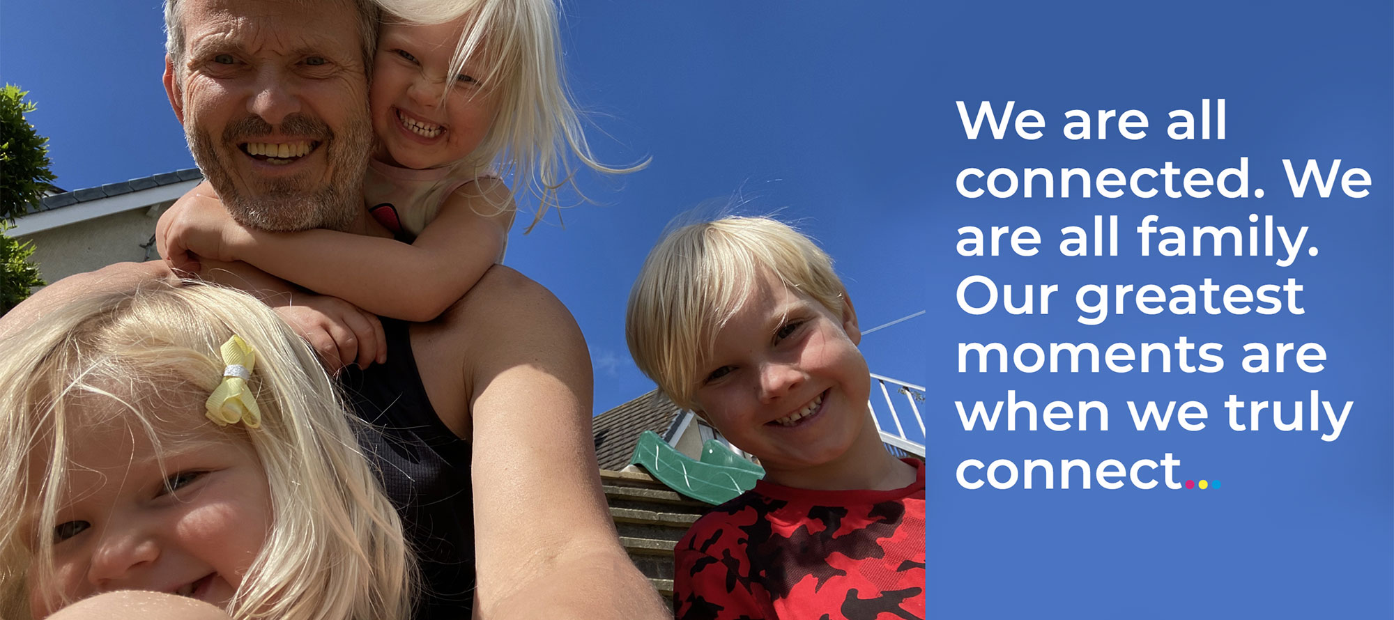 We are all connected. We are all family. Our greatest moments are when we truly connect&hellip;